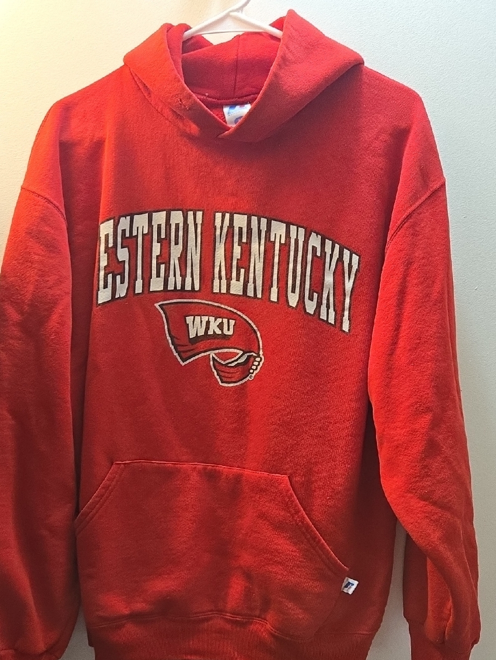 Russell Athletic Red Eastern Kentucky Crewneck Hoodie